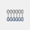 Dégaines rapides Workhorse Keylock 12 cm, lot de 6 Dégaines rapides Workhorse Keylock 12 cm, lot de 6