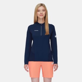 T-shirt à manches longues Aenergy FL  à demi-zip pour femmes